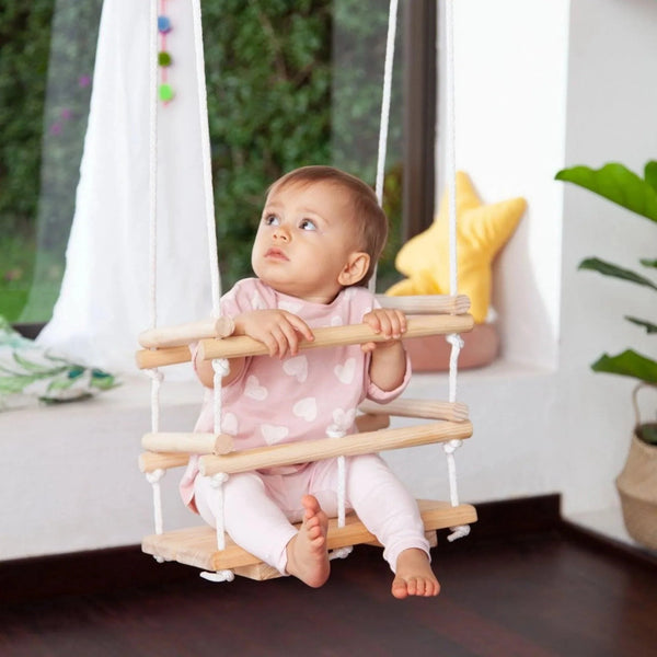 WOODEN SWING CHAIR FOR BABIES